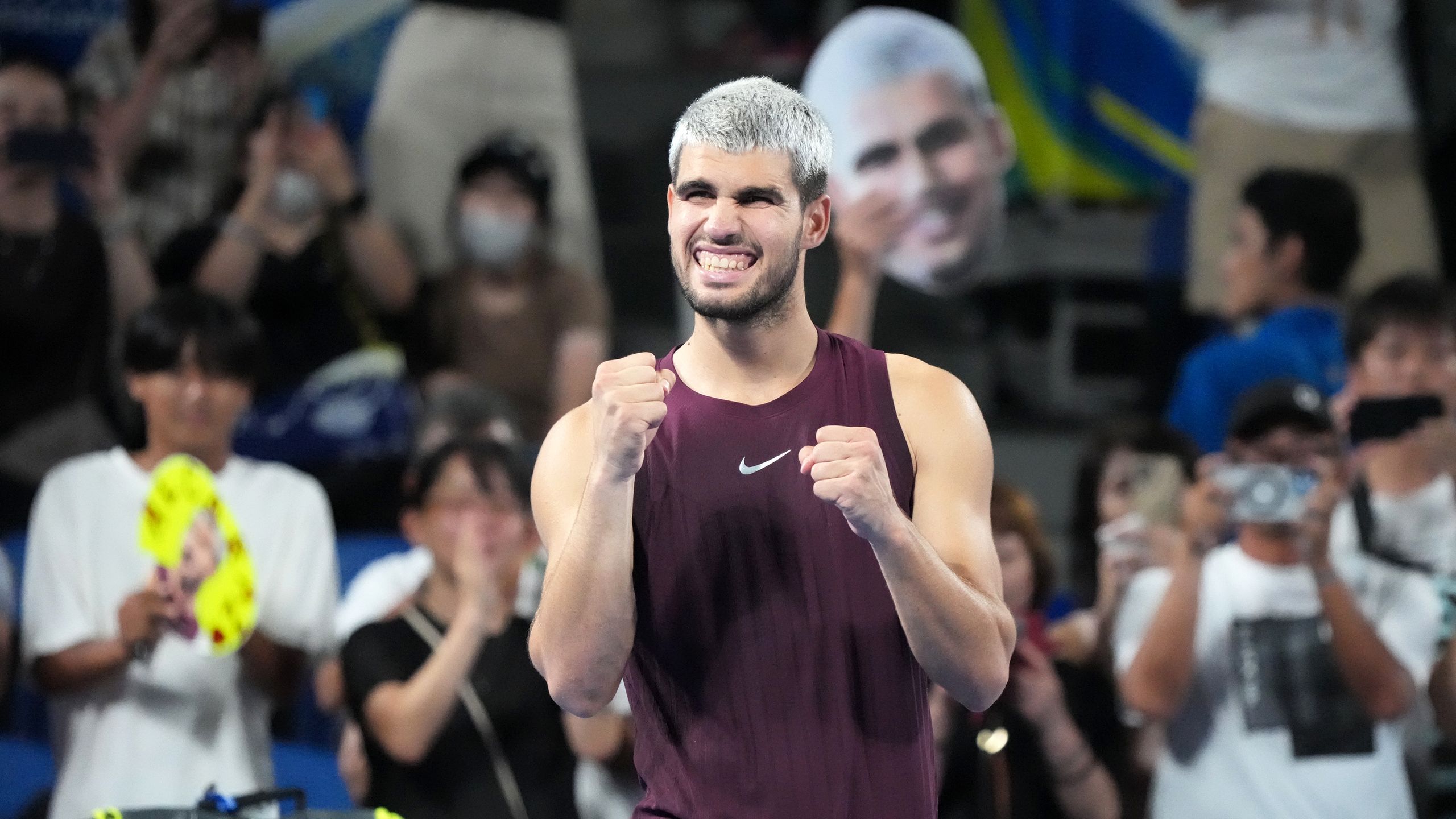 Preview Карлос Алькарас поблагодарил своего физиотерапевта после победы на турнире в Токио